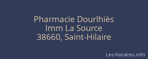 Pharmacie Dourlhiès