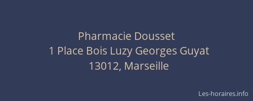 Pharmacie Dousset