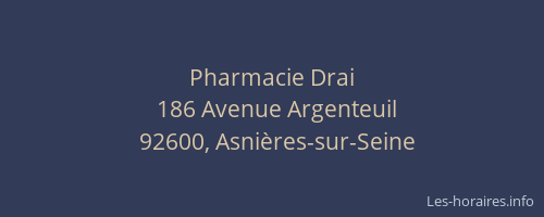 Pharmacie Drai