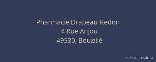 Pharmacie Drapeau-Redon