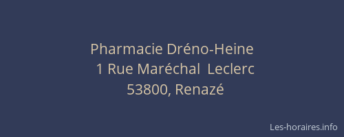 Pharmacie Dréno-Heine
