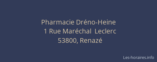 Pharmacie Dr&eacute;no-Heine