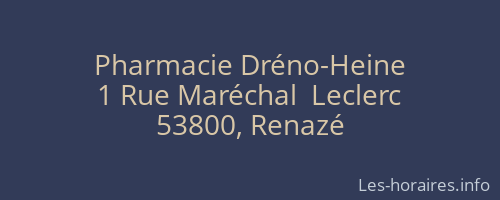 Pharmacie Dréno-Heine
