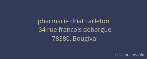 pharmacie driat cailleton