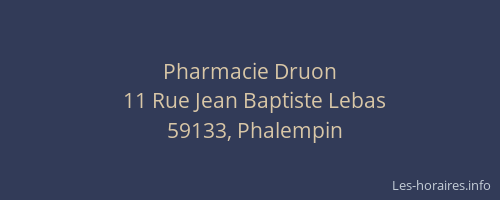 Pharmacie Druon