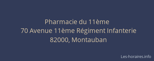 Pharmacie du 11ème