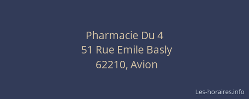 Pharmacie Du 4
