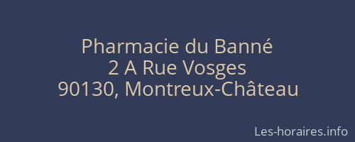 Pharmacie du Banné