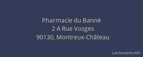 Pharmacie du Banné