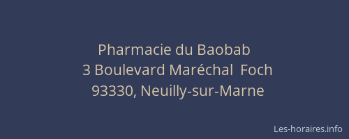 Pharmacie du Baobab