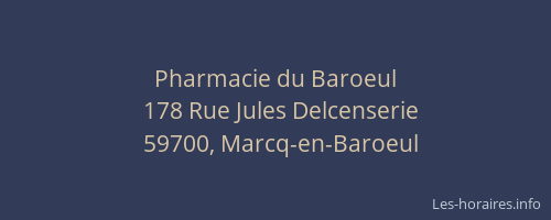 Pharmacie du Baroeul