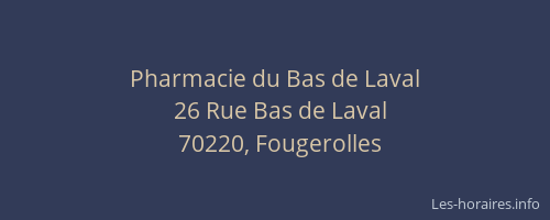 Pharmacie du Bas de Laval