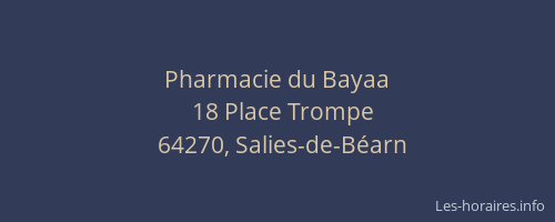 Pharmacie du Bayaa