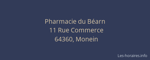 Pharmacie du Béarn