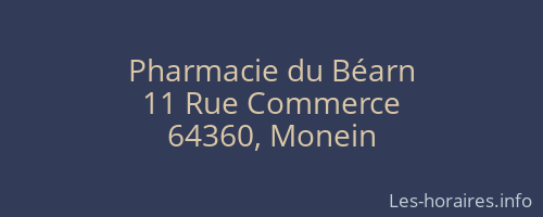 Pharmacie du Béarn