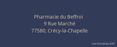 Pharmacie du Beffroi