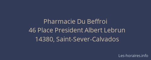 Pharmacie Du Beffroi