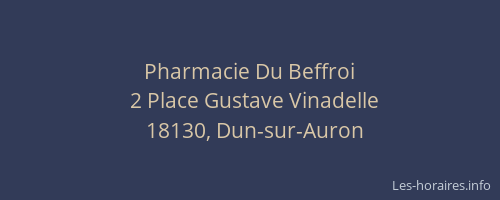 Pharmacie Du Beffroi