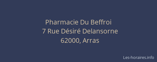 Pharmacie Du Beffroi