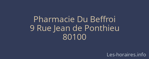 Pharmacie Du Beffroi