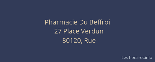 Pharmacie Du Beffroi