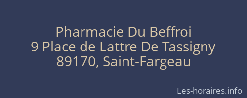 Pharmacie Du Beffroi