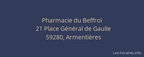 Pharmacie du Beffroi