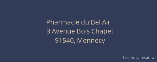Pharmacie du Bel Air
