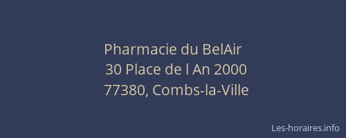 Pharmacie du BelAir