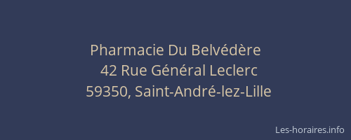 Pharmacie Du Belvédère