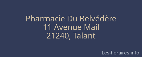 Pharmacie Du Belvédère