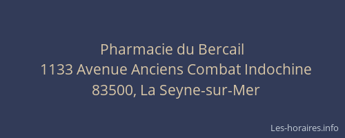 Pharmacie du Bercail