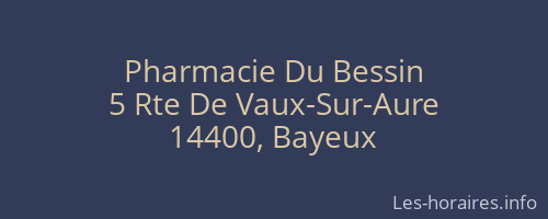 Pharmacie Du Bessin