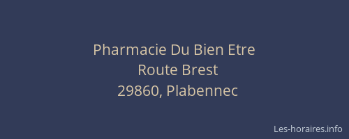 Pharmacie Du Bien Etre