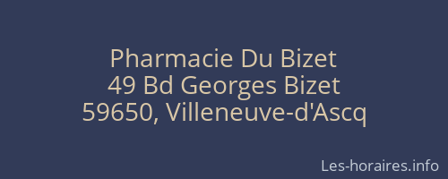 Pharmacie Du Bizet