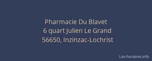 Pharmacie Du Blavet