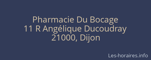 Pharmacie Du Bocage