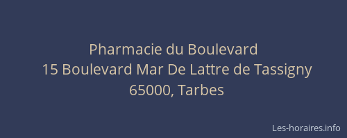 Pharmacie du Boulevard