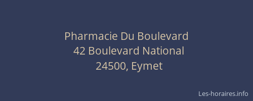 Pharmacie Du Boulevard