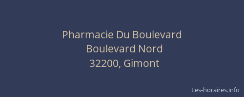 Pharmacie Du Boulevard