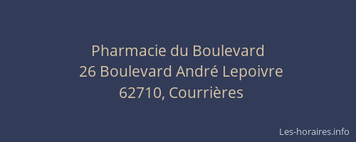 Pharmacie du Boulevard