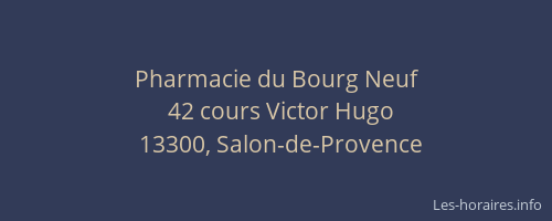 Pharmacie du Bourg Neuf