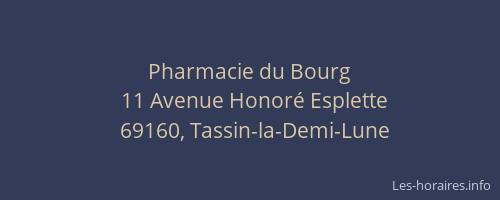 Pharmacie du Bourg