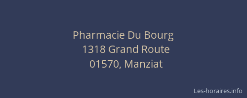 Pharmacie Du Bourg