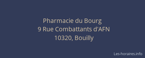 Pharmacie du Bourg