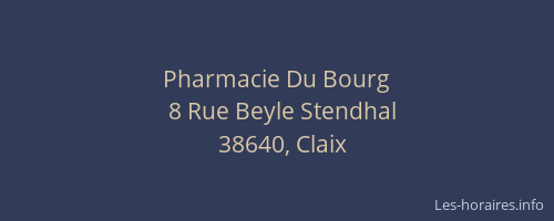 Pharmacie Du Bourg