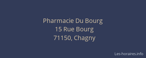 Pharmacie Du Bourg