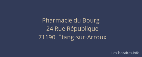 Pharmacie du Bourg