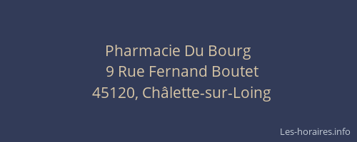 Pharmacie Du Bourg
