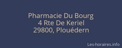 Pharmacie Du Bourg